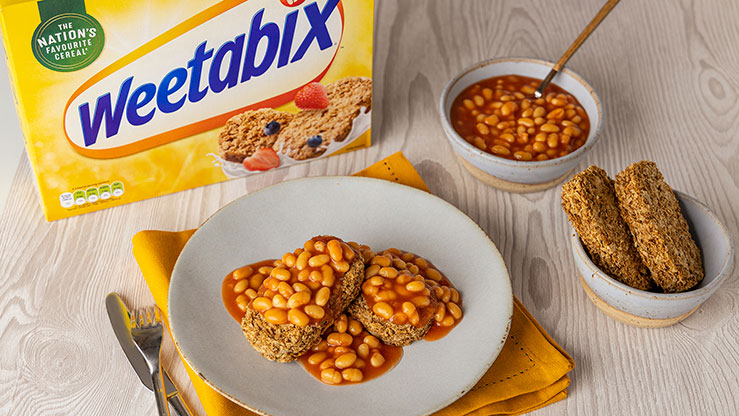 baked beans on weetabix for breakfast