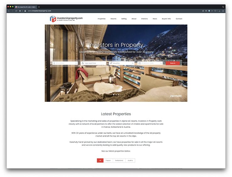 Ski Resort Website Design