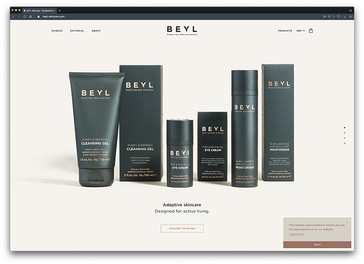 Bespoke Shopify eCommerce Store for Beyl Skincare