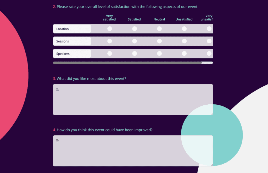 Feedback Survey Example